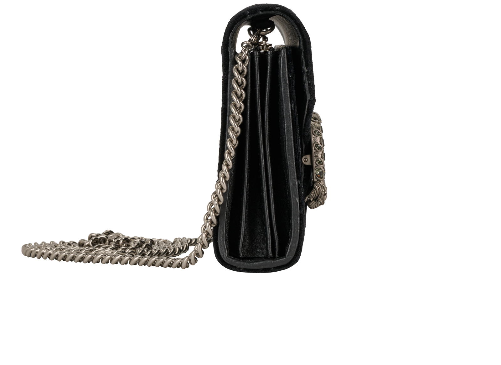 Dionysus WOC, &pound;795, Handbags, Black, Velvet, Side view